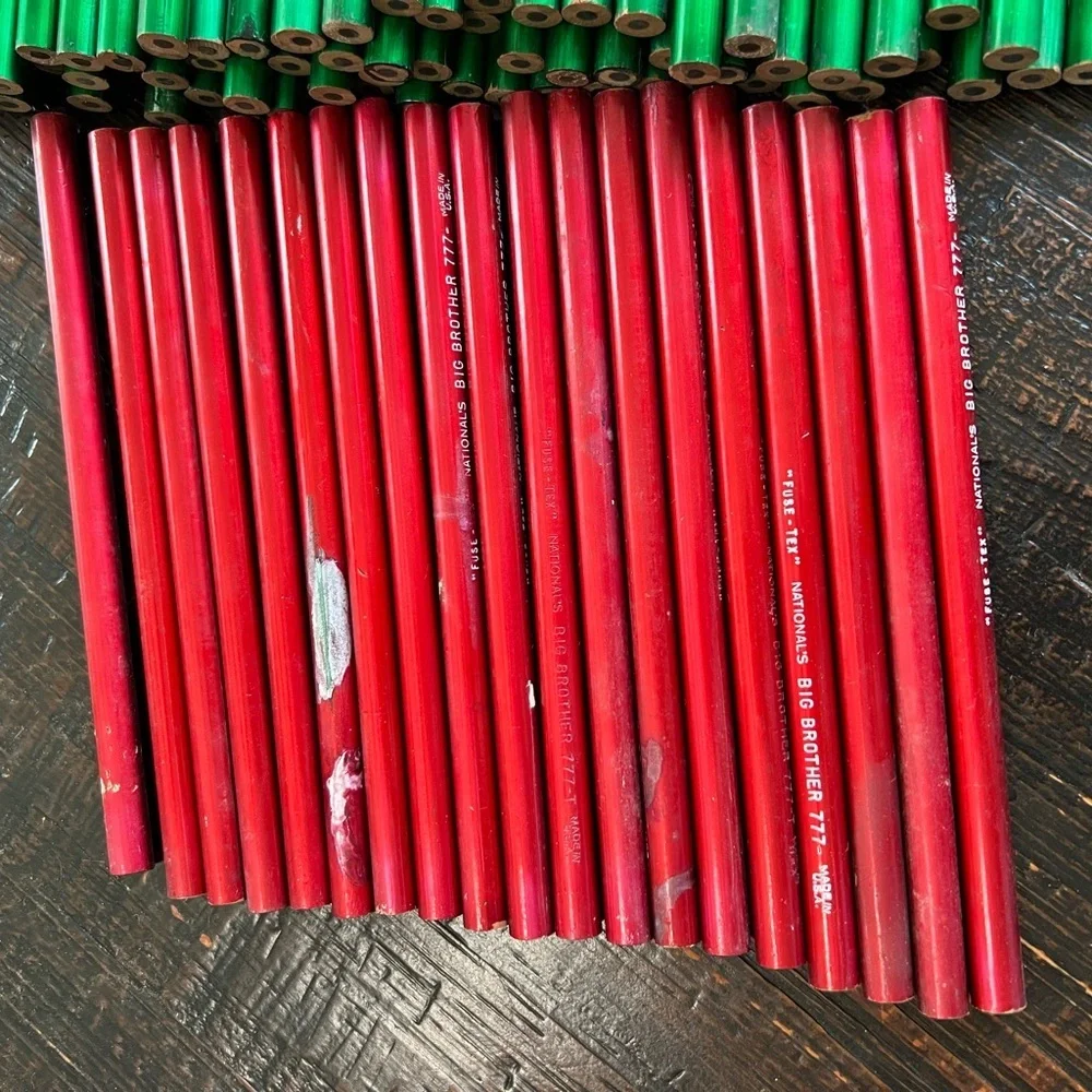 99 Vintage NATIONAL'S Big Brother 777 Black Lead Pencils Unused Thick Soft